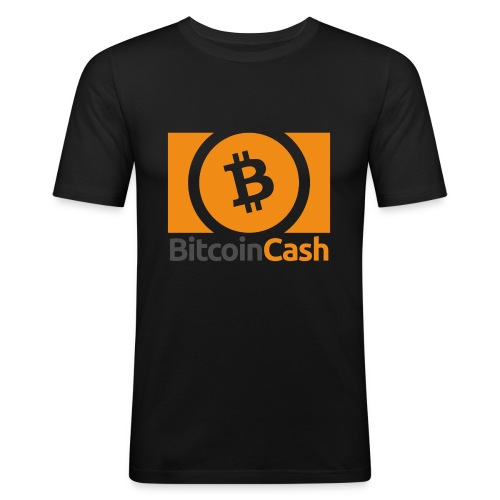 Bitcoin Cash - Miesten tyköistuva t-paita