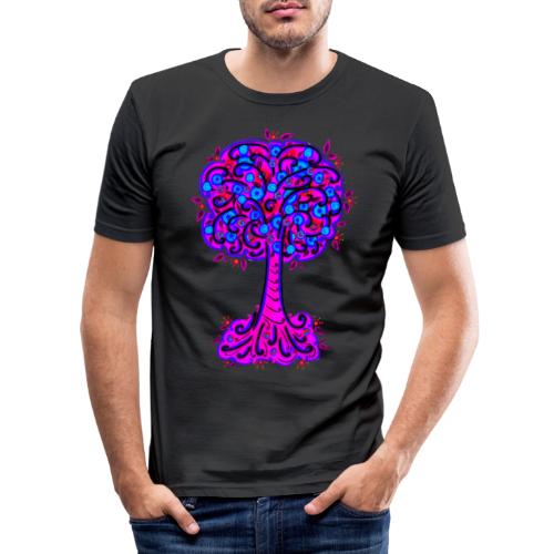 Baum, Blüten, Wald, Wandern, Natur, Blumen - Männer Slim Fit T-Shirt