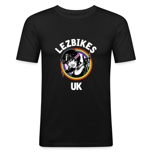 Lezbikes Logo - Men's Slim Fit T-Shirt