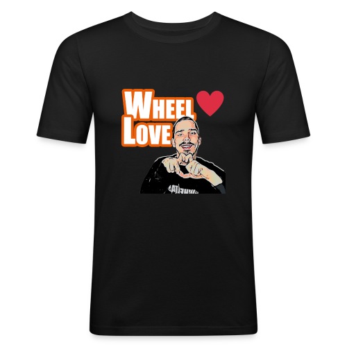 Spread Love with #WheelLove - Männer Slim Fit T-Shirt