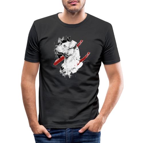 Dogo Argentino Design Vektor - Männer Slim Fit T-Shirt