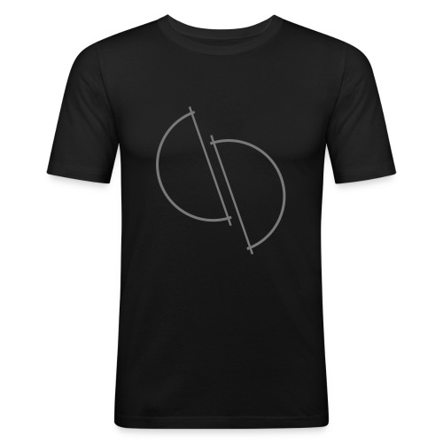 ediplace logo line art - Slim Fit T-shirt herr