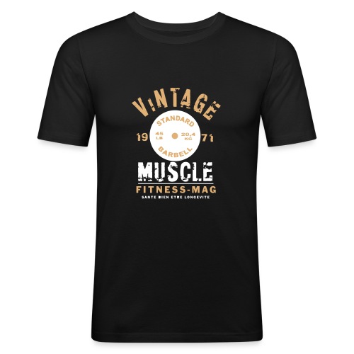 vintage muscle3 - T-shirt près du corps Homme