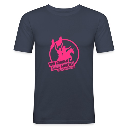 CSD 2015 - Motto - Männer Slim Fit T-Shirt