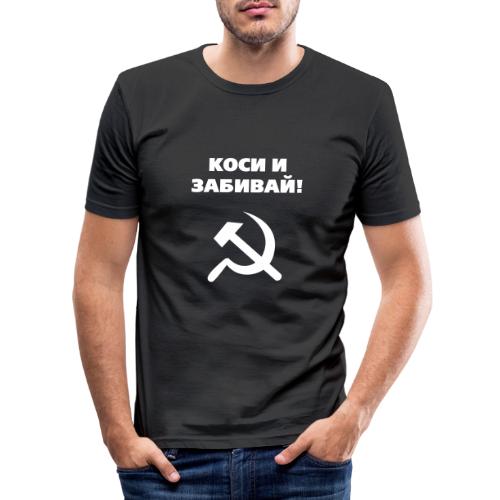 kosi i zabivaj russisch tshirt - Männer Slim Fit T-Shirt