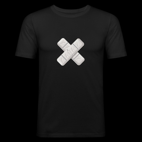 Xanax X Logo - Männer Slim Fit T-Shirt