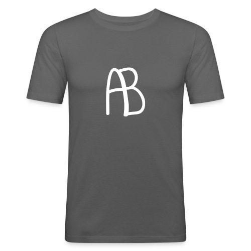 AB Hvit - Slim Fit T-skjorte for menn
