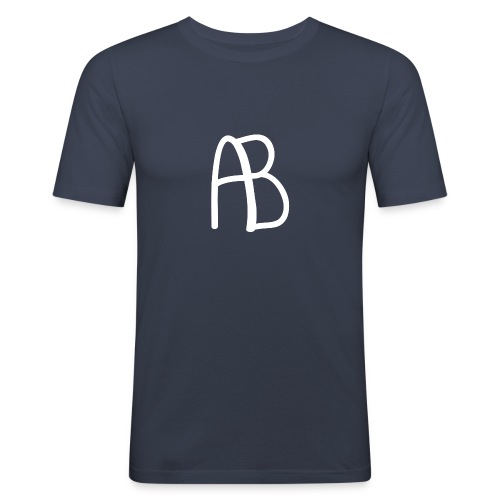 AB Hvit - Slim Fit T-skjorte for menn