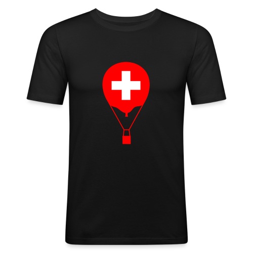 Gasballon i schweizisk design - Herre Slim Fit T-Shirt