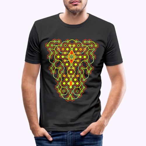 Cybertron Maze 2 Side Print - Herre Slim Fit T-Shirt