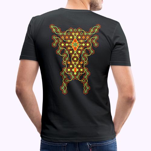 Cybertron Maze Tilbage Print - Herre Slim Fit T-Shirt