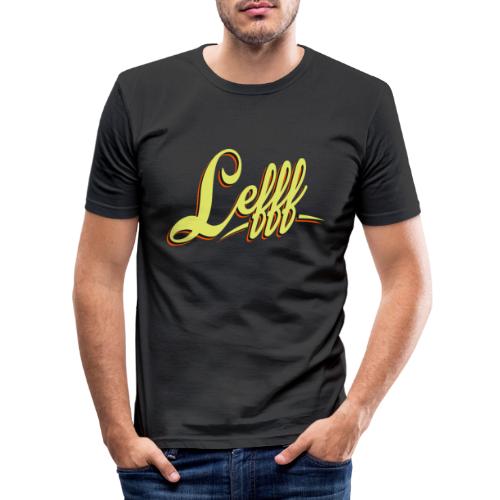 Lefff Retro - Männer Slim Fit T-Shirt