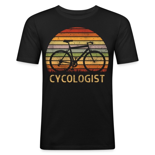 Cycologist Fahrradfahrer Fahrrad Retro - Männer Slim Fit T-Shirt