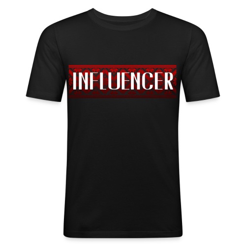 INFLUENCER | ORIENTALISCHES MUSTER | ROT - Männer Slim Fit T-Shirt