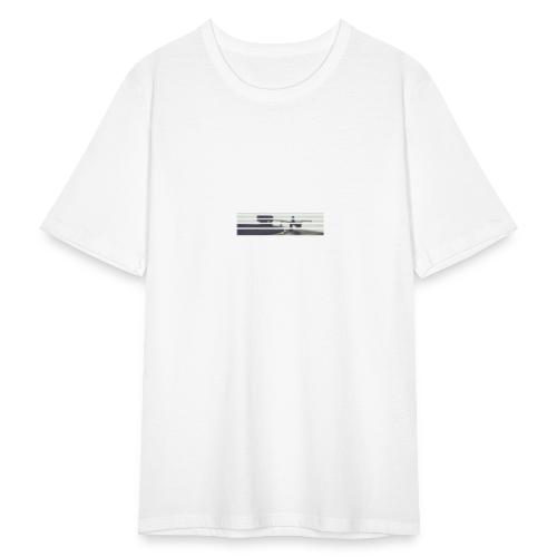 Es läuft Geschichte (Weiße Schrift) - Männer Slim Fit T-Shirt