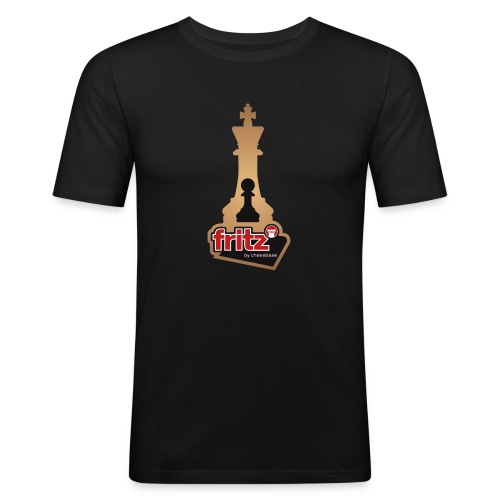 Fritz 19 Chess King and Pawn - Men's Slim Fit T-Shirt