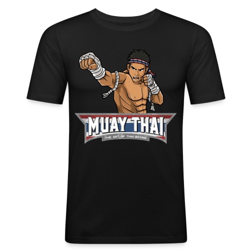 Muay Thai Thaiboxen MMA Kampfsport - Männer Slim Fit T-Shirt