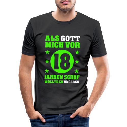 Endlich 18 Sprüche Geschenkidee zum Geburtstag - Männer Slim Fit T-Shirt