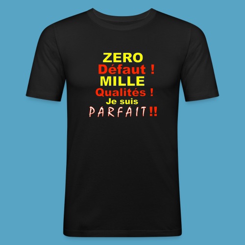 ZERO DEF PHOT .png - T-shirt près du corps Homme
