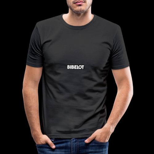 Bibelot Logo - Mannen slim fit T-shirt