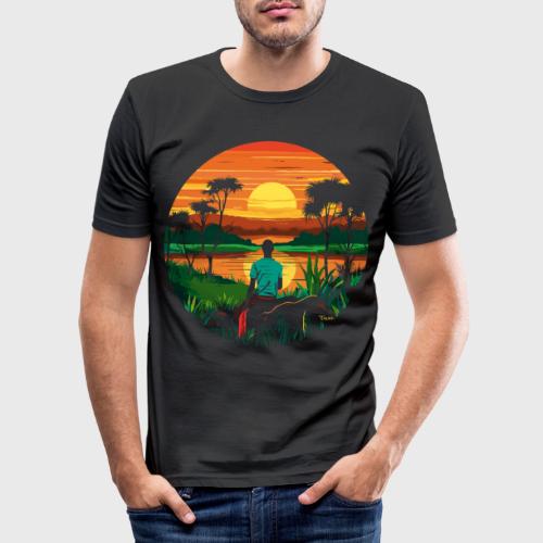 Voyage Afrique - T-shirt près du corps Homme