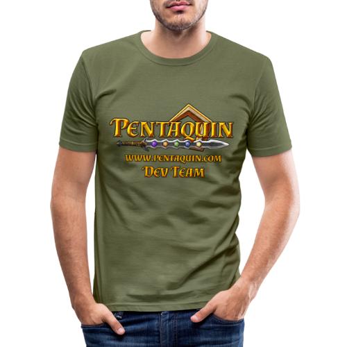 Pentaquin Logo DEV - Männer Slim Fit T-Shirt