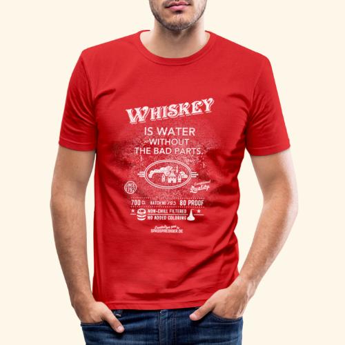 Whiskey is water without the bad parts - Männer Slim Fit T-Shirt