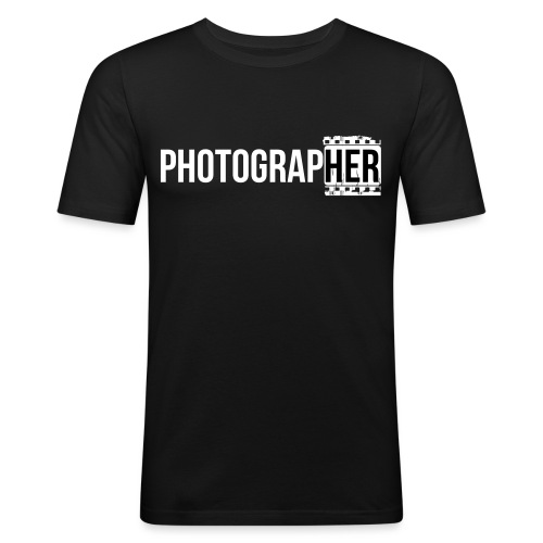 Photographing-her - Men's Slim Fit T-Shirt