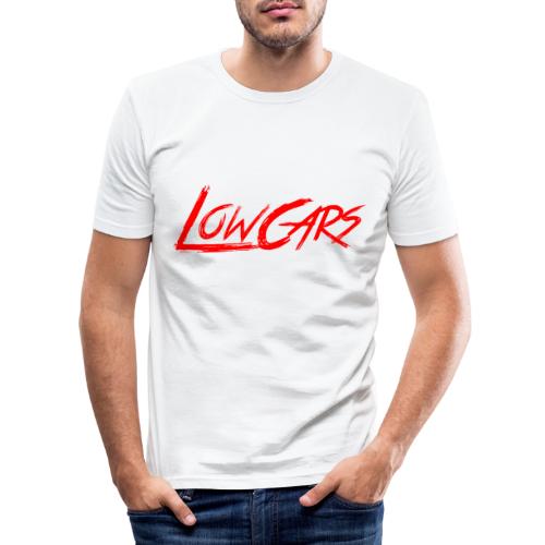 LetTheLowCarsRoll white - Männer Slim Fit T-Shirt