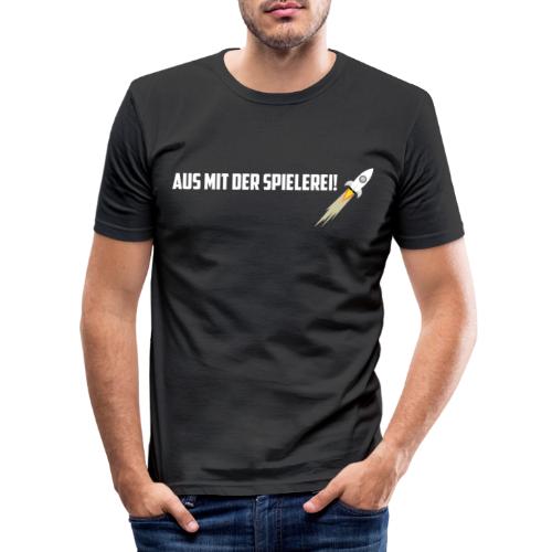 AUS MIT DER SPIELEREI - Mannen slim fit T-shirt