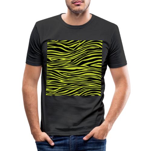 Zebra Print LIME - Camiseta ajustada hombre