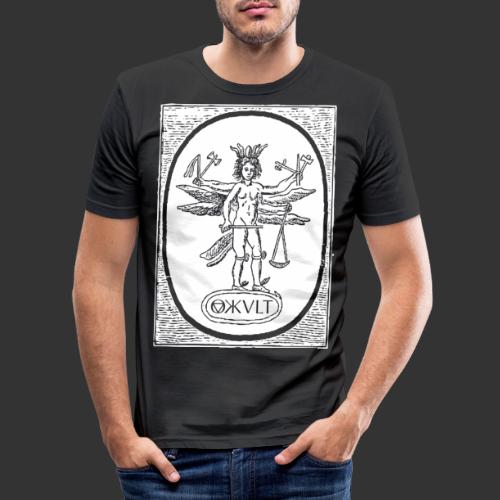 Engel Angel Gothic Okkult Geschenk - Männer Slim Fit T-Shirt