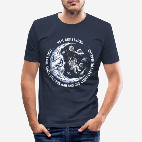 Mond-Astronaut sternen Weltraum - Männer Slim Fit T-Shirt
