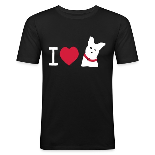 I love Dogs - Männer Slim Fit T-Shirt