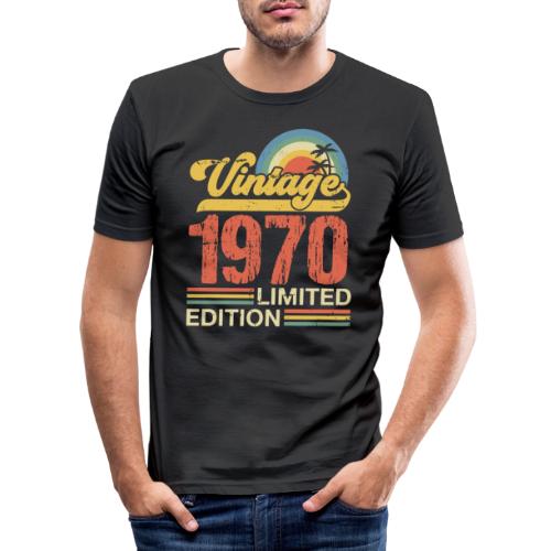 Wijnjaar 1970 - Mannen slim fit T-shirt
