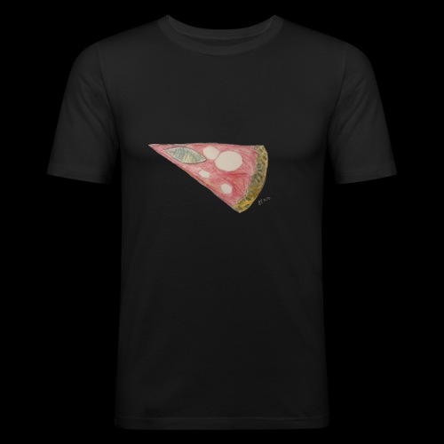 BY TAiTO Pizza Slice - Miesten tyköistuva t-paita