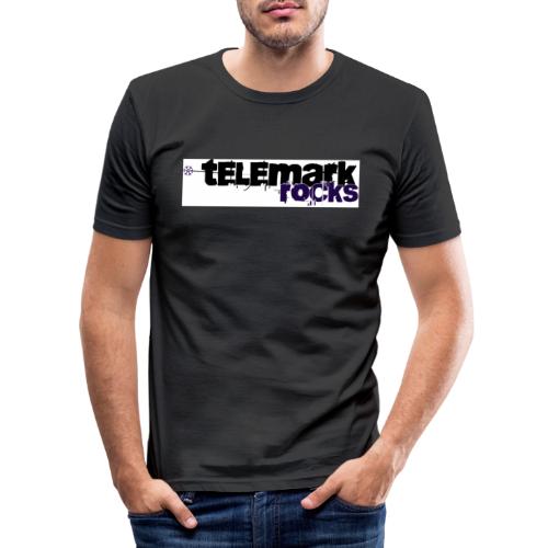 telemark rocks blau - Männer Slim Fit T-Shirt