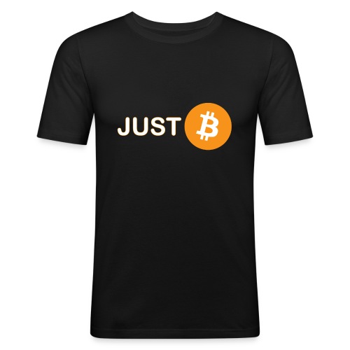 Just Bitcoin - Männer Slim Fit T-Shirt
