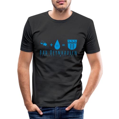 Salz Plus Wasser = B.O. - Männer Slim Fit T-Shirt