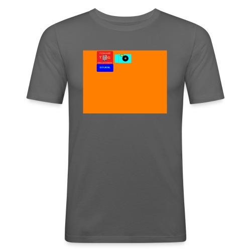 logo - Mannen slim fit T-shirt