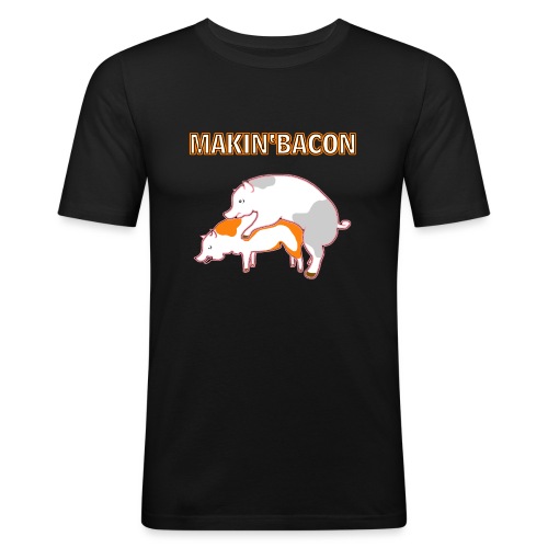 Macin' bacon - Männer Slim Fit T-Shirt