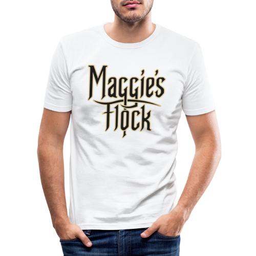 Maggie's Flock logo 2.0 - Mannen slim fit T-shirt