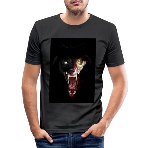 Zombie ulv - Herre Slim Fit T-Shirt
