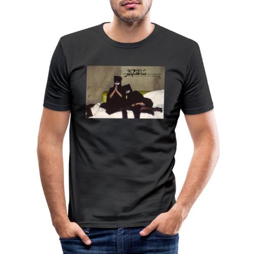 Poster - Saada Bonaire - Couch@practice roomColour - Männer Slim Fit T-Shirt