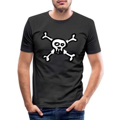 pirate skull - T-shirt près du corps Homme