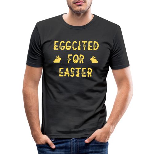 eggcited for easter - påske - Slim Fit T-skjorte for menn
