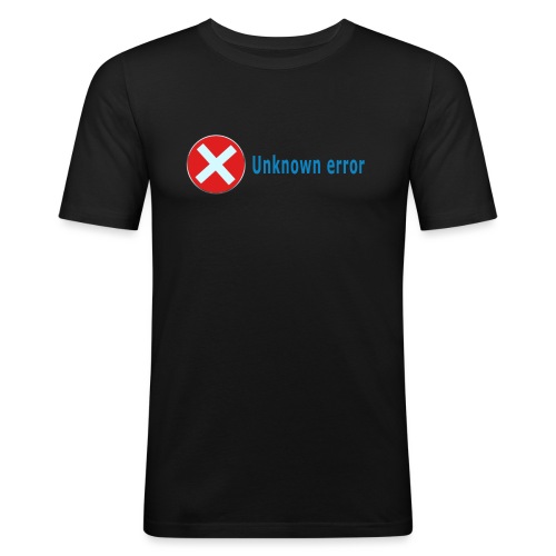 Unkown Error - Miesten tyköistuva t-paita