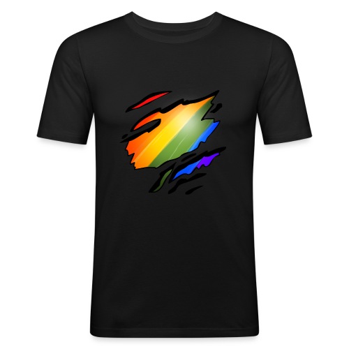 Rainbow inside - Männer Slim Fit T-Shirt