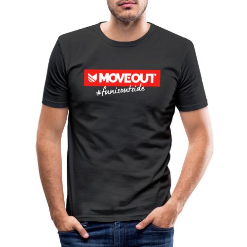 #funisoutside logo - Maglietta aderente da uomo