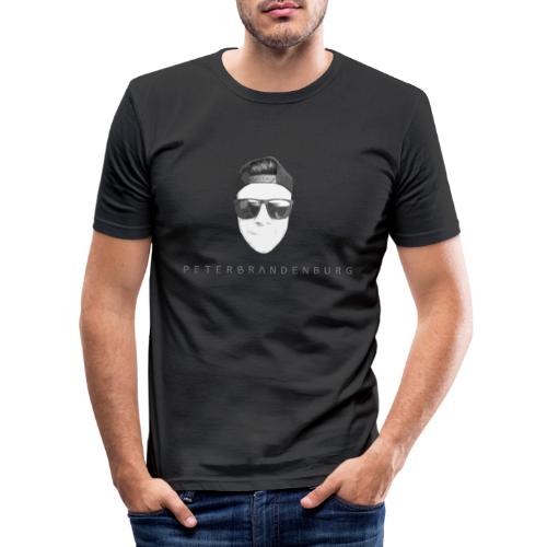 Logo Peter Brandenburg ohne Hintergrund - Männer Slim Fit T-Shirt